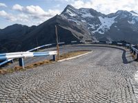 Scenic Europe: Road Winding Through Mountains