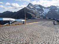 Scenic Europe Road Winding Through Mountains - 003