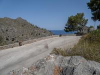 Scenic European Road: Mountain Views in Mallorca