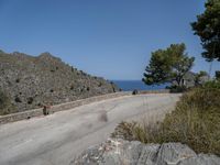 Scenic European Road: Mountain Views in Mallorca