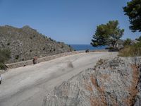 Scenic European Road: Mountain Views in Mallorca