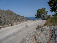 Scenic European Road: Mountain Views in Mallorca