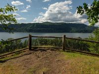 Scenic Highland Landscape with Lake and Vegetation