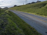 Scenic Highway in California Rural Landscape