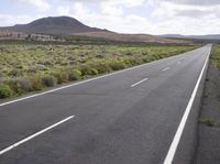 Scenic Highway in Fuerteventura, Spain