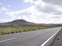 Scenic Highway in Fuerteventura, Spain