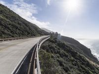 Scenic Highway: Mountain Landscape on a Sunny Day