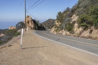 Scenic Highway through California's Malibu Mountains