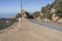 Scenic Highway through California's Malibu Mountains