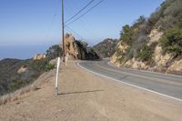 Scenic Highway through California's Malibu Mountains