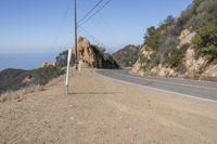 Scenic Highway through California's Malibu Mountains