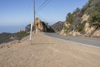 Scenic Highway through California's Malibu Mountains