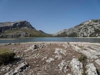 Scenic Lake with Mountain Landscape