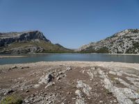 Scenic Lake with Mountain Landscape