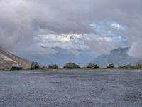 Scenic Landscape with Asphalt Road and Vegetation