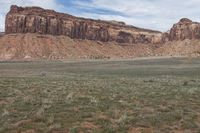 Scenic Landscape of Utah's Desert Valley in Canyonlands