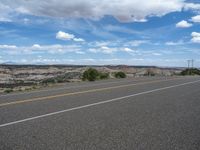 Scenic Landscape in Utah: Open Space and Asphalt Roads