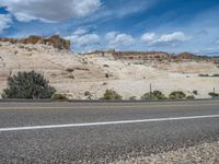 Scenic Landscape of Utah: Road and Clouds