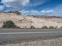 Scenic Landscape of Utah: Road and Clouds