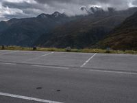 Scenic Mountain Landscape on a Cloudy Day in Austria