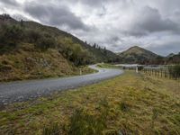 Scenic Mountain Landscape with Curving Road