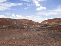 Scenic Mountain Landscape with Dirt Road