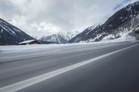 Winter Road Trip in Germany: Scenic Mountain Pass View