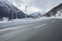 Winter Road Trip in Germany: Scenic Mountain Pass View
