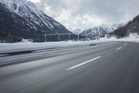 Winter Road Trip in Germany: Scenic Mountain Pass View