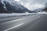 Winter Road Trip in Germany: Scenic Mountain Pass View