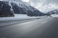 Winter Road Trip in Germany: Scenic Mountain Pass View