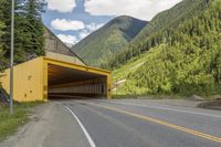 Scenic Mountain Road in Canada