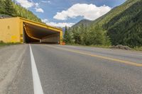 Scenic Mountain Road in Canada