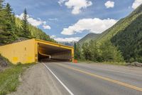 Scenic Mountain Road in Canada