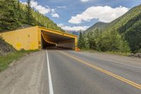 Scenic Mountain Road in Canada