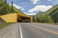 Scenic Mountain Road in Canada