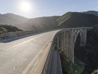 Scenic Mountain Road in Daytime