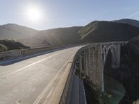 Scenic Mountain Road in Daytime