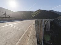 Scenic Mountain Road in Daytime