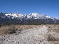 Scenic Mountain Road in Lijiang, China