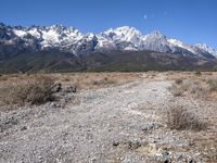 Scenic Mountain Road in Lijiang, China