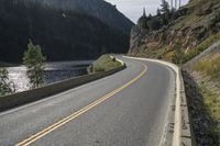 Scenic Mountain Road in Lillooet, British Columbia, Canada