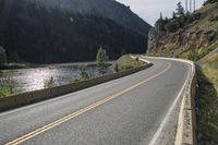 Scenic Mountain Road in Lillooet, British Columbia, Canada