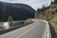 Scenic Mountain Road in Lillooet, British Columbia, Canada