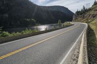 Scenic Mountain Road in Lillooet, British Columbia, Canada