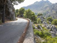 Scenic Mountain Road in Spain Highlands