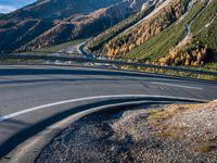 Scenic Mountain Road in Switzerland: Asphalt Nature 001