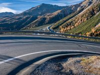 Scenic Mountain Road in Switzerland - Asphalt Nature 002