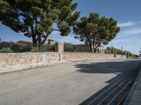 Scenic Residential Area Road in Mallorca, Spain