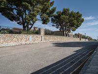 Scenic Residential Area Road in Mallorca, Spain